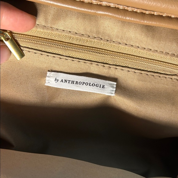 Anthropologie Tan Women's Crossbody Bag with changable straps - Picture 6 of 11